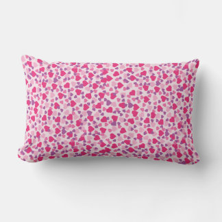 Rosa Hearts Kärlek Pillow Lumbarkudde