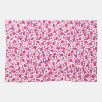 Rosa Hearts Kärlek Towel Kökshandduk