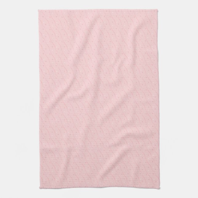 Rosa Hearts Kitchen Towel Kökshandduk (Vertikal)