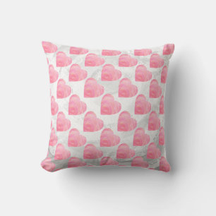Rosa Hearts Kudde