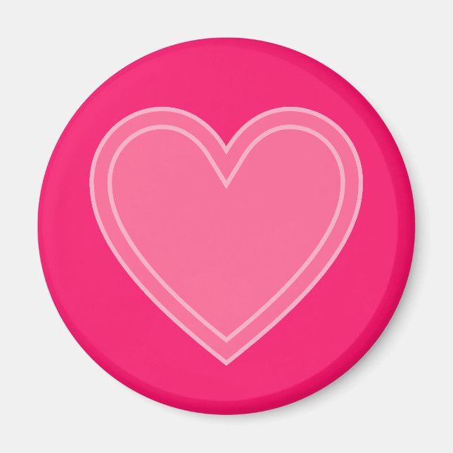 Rosa Hearts Magnet (Framsidan)