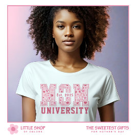 Rosa Hearts Mamma Universiteten Mors dag T Shirt