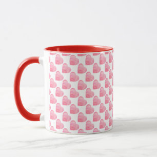 Rosa Hearts Mugg