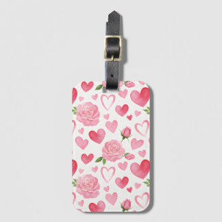 Rosa Hearts och Ro Bagagebricka