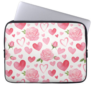 Rosa Hearts och Ro Laptop Fodral