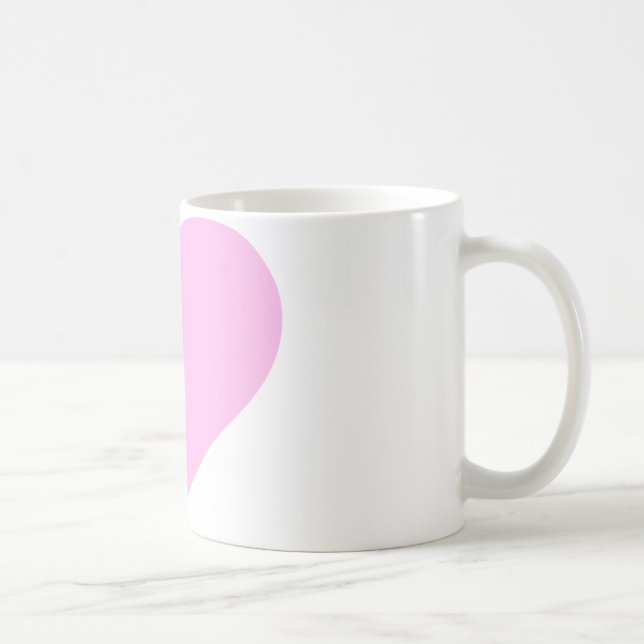 Rosa Hearts,Ovillkorlig Kärlek_ Kaffemugg (Höger)