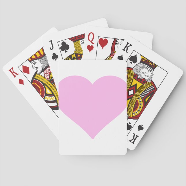 Rosa Hearts,Ovillkorlig Kärlek_ Spel Kort (Baksidan)