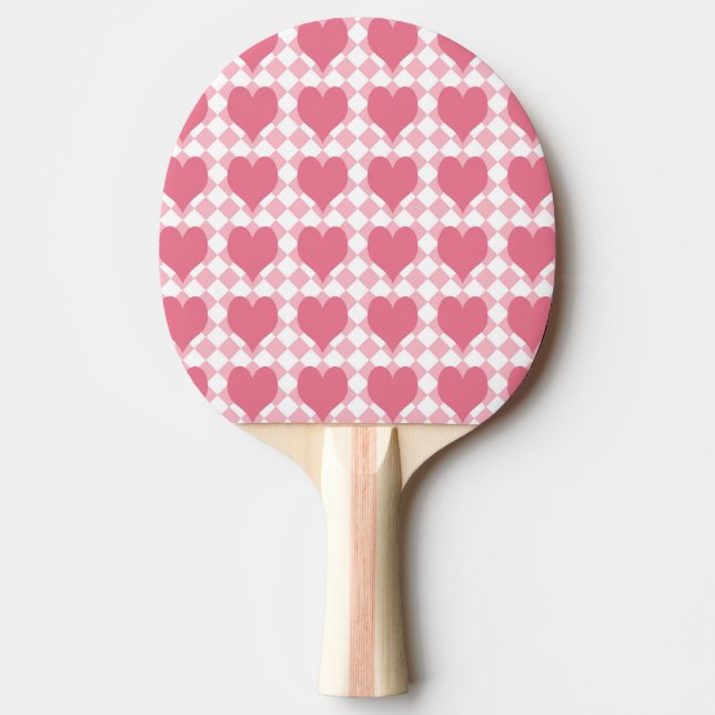 Rosa Hearts Pingisracket (Framsidan)