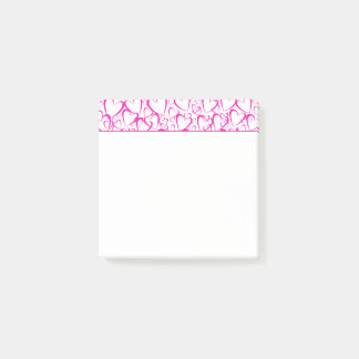Rosa Hearts Post-it Notes Block
