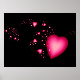 Rosa Hearts Poster