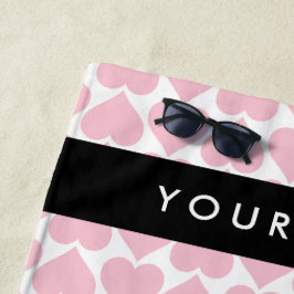 Rosa Hearts, Romantic, Ditt namn, Anpassa