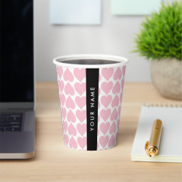 Rosa Hearts, Romantic, Ditt namn, Anpassa