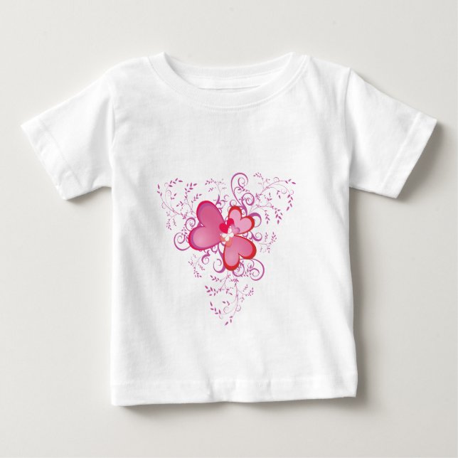 Rosa Hearts T-shirt (Framsida)