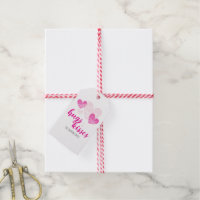 Rosa Hearts Valentine Day Gift Märkres