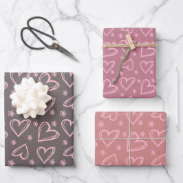 Rosa Hearts Valentine Day Kärlek Retro Checker