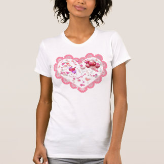 Rosa Hearts Valentines day T Shirt