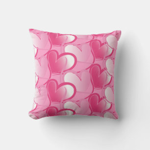 Rosa Hearts Valentines Pillow Kudde