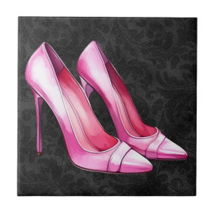 Rosa Heels Shoes Tile Kakelplatta