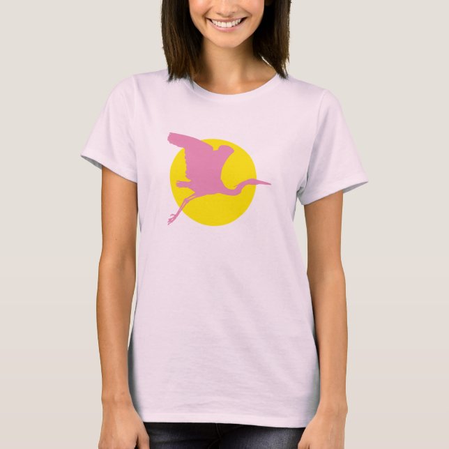 Rosa Heron Tee Shirt (Framsida)
