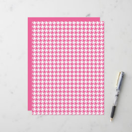Rosa Herringbone Mönster Classic Chic Preppy Rolig