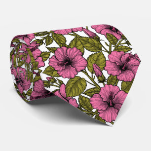 Rosa hibiscus-blommor slips
