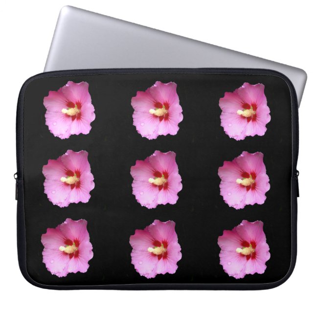 Rosa Hibiscus-datorfodral Laptop Fodral (Framsidan)