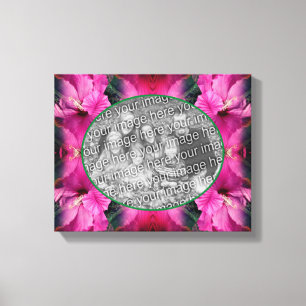 Rosa Hibiscus Flower Skapar ditt eget foto Canvastryck