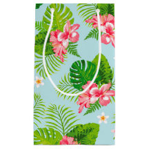 Rosa Hibiscus Handflatan Gift Bag