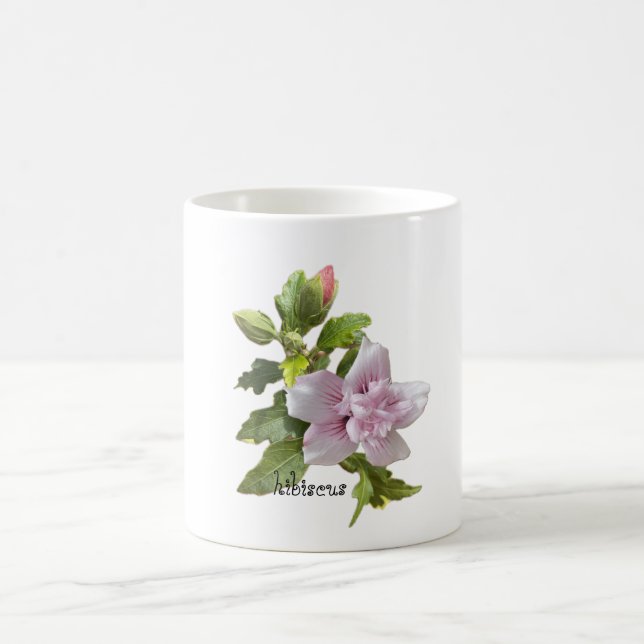 Rosa hibiscus kaffemugg (Center)