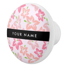 Rosa Hibiscus, Rosa Flowers, ditt namn Knopp