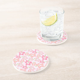 Rosa Hibiscus, Rosa Flowers, Mönster av blommor Underlägg