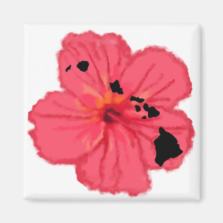 Rosa hibiscus w Hawn Islands magnet