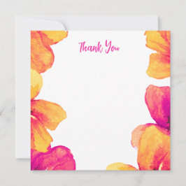 Rosa Hibiskus Blommig Bröllopsfest Inbjudan