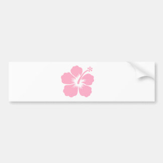 Rosa hibiskus F Bildekal