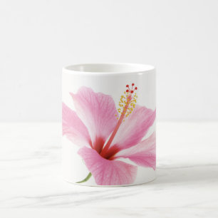 Rosa hibiskus kaffe/te-kopp kaffemugg