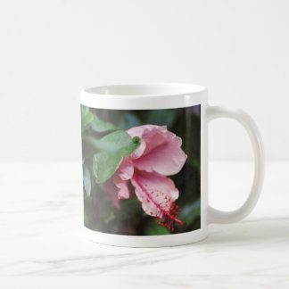 rosa hibiskus kaffemugg