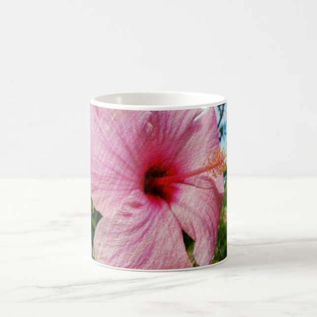 Rosa hibiskus kaffemugg (Center)