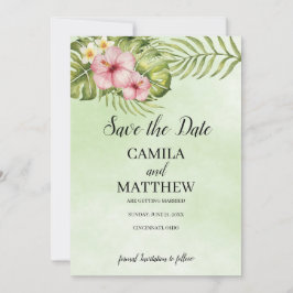 Rosa Hibiskus Spara Datumet