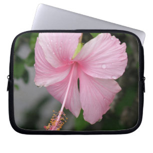 Rosa hibiskuselektronik hänger lös laptop sleeve