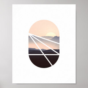 Rosa Himlar   Abstrakt Foto Poster