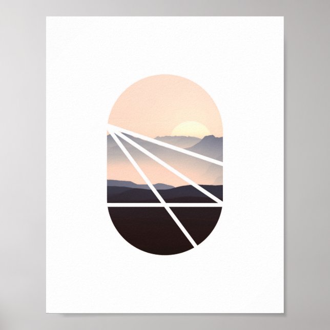 Rosa Himlar | Abstrakt Foto Poster (Framsidan)