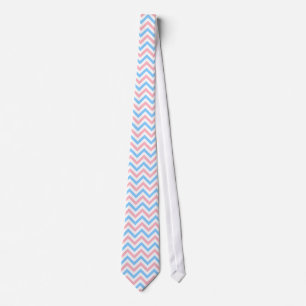 Rosa, Himlar Blue, White Large Chevron ZigZag Möns Slips