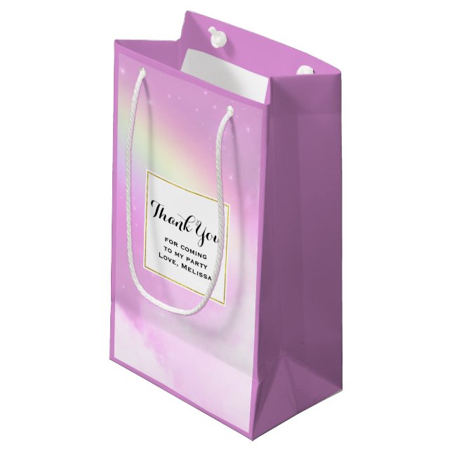 Rosa Himlar Fluffy Clouds and Rainbow Party Tack (Framsidan Vinklad)