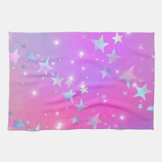 Rosa Himlar Kökshandduk (Horisontell)