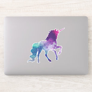 Rosa Himlar Unicorn Klistermärken