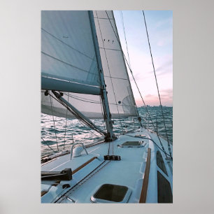 Rosa Himlar vid nattsegelsällskap Poster