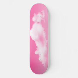 Rosa himmel och moln skateboard bräda 19,5 cm