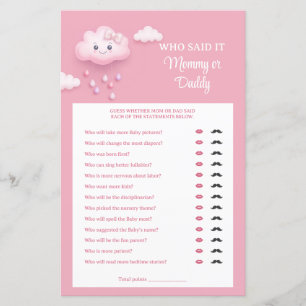 Rosa himmel vit fluffig moln nio Mamma eller Pappa