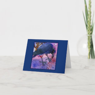 Rosa himmelkråka Notecard Kort