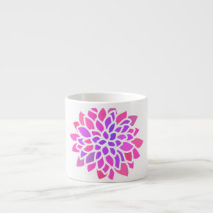 Rosa Hippie Flower Retro Modern Espressomugg